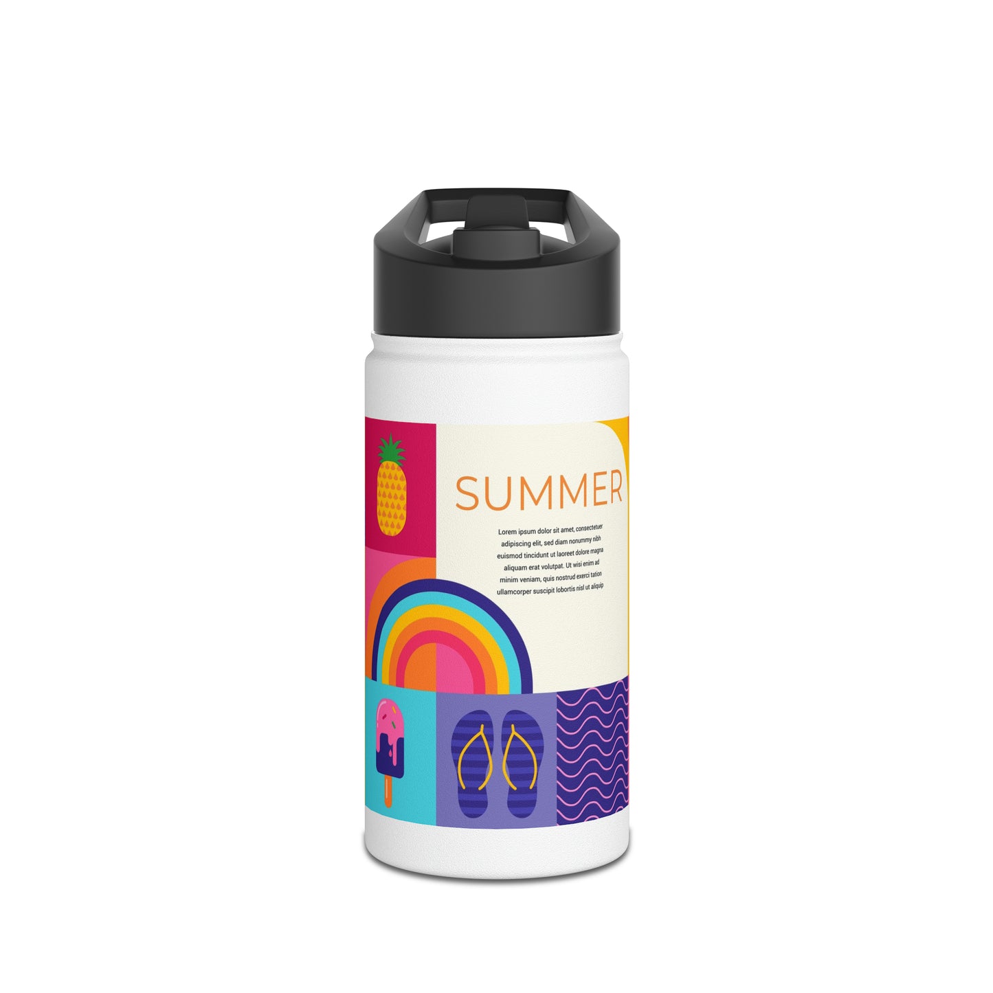 Stainless Steel Water Bottle, Standard Lid