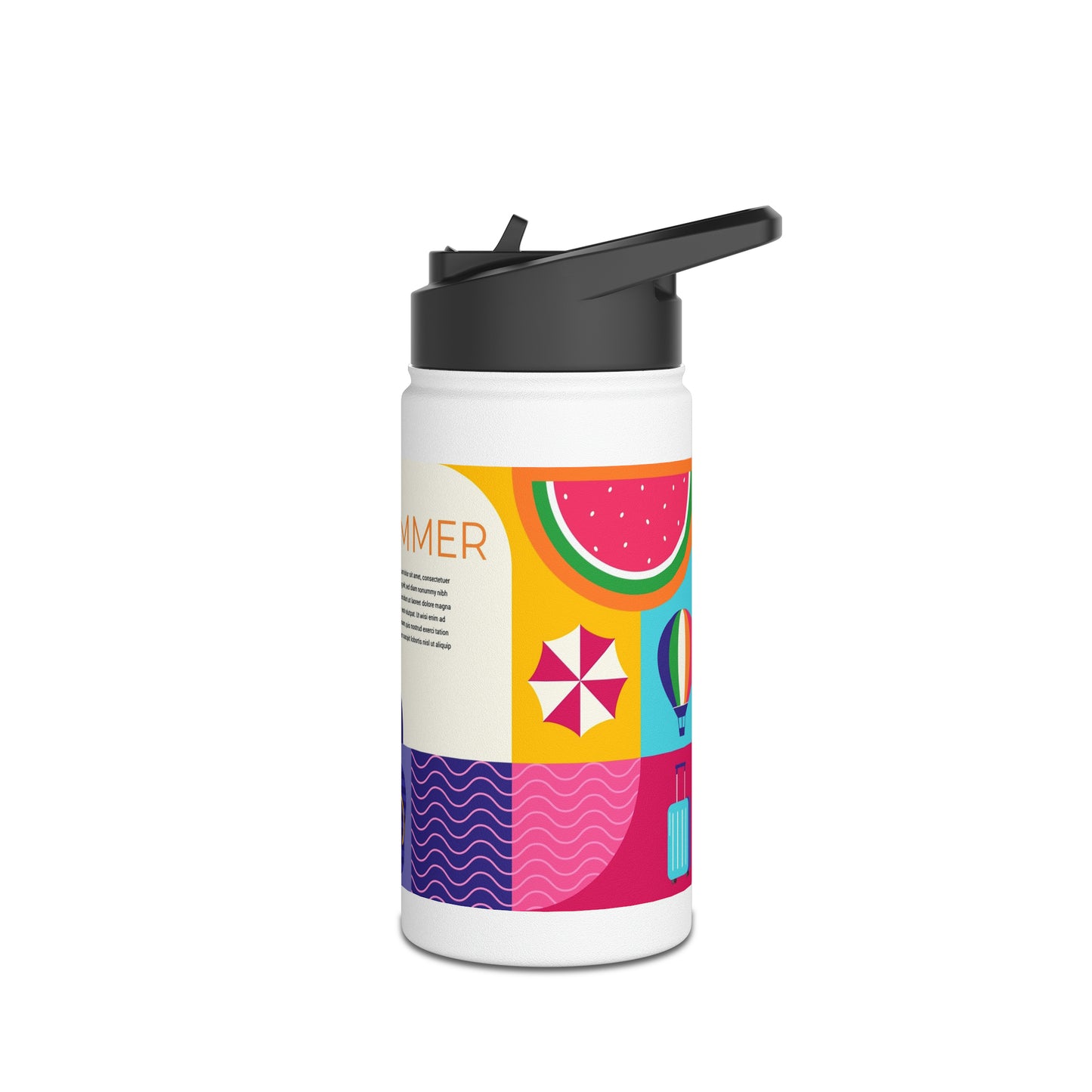 Stainless Steel Water Bottle, Standard Lid